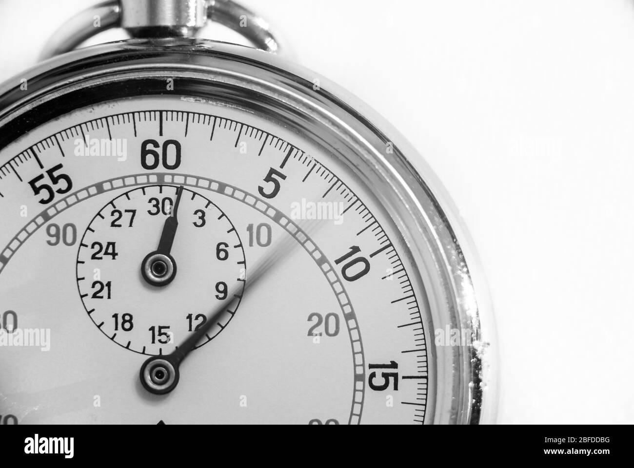 Montre chronographe ancienne Banque d'images noir et blanc Alamy