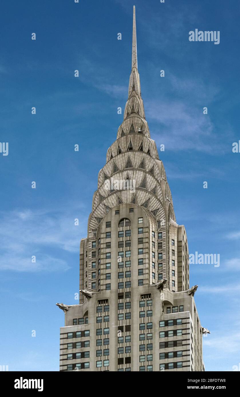 Chrysler Building sur Lexington Avenue, New York. Banque D'Images