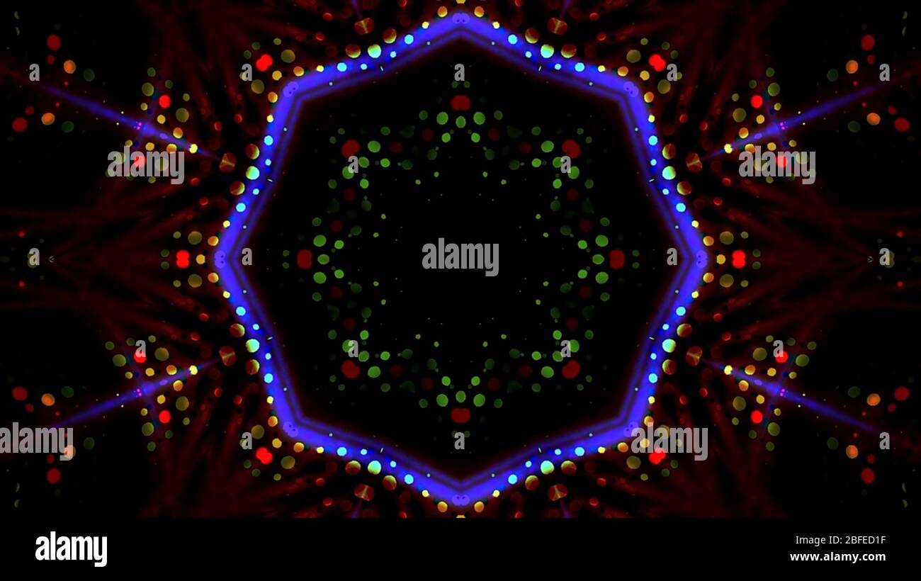 Club kaléidoscopique abstrait, fête, éclairage de scène Banque D'Images