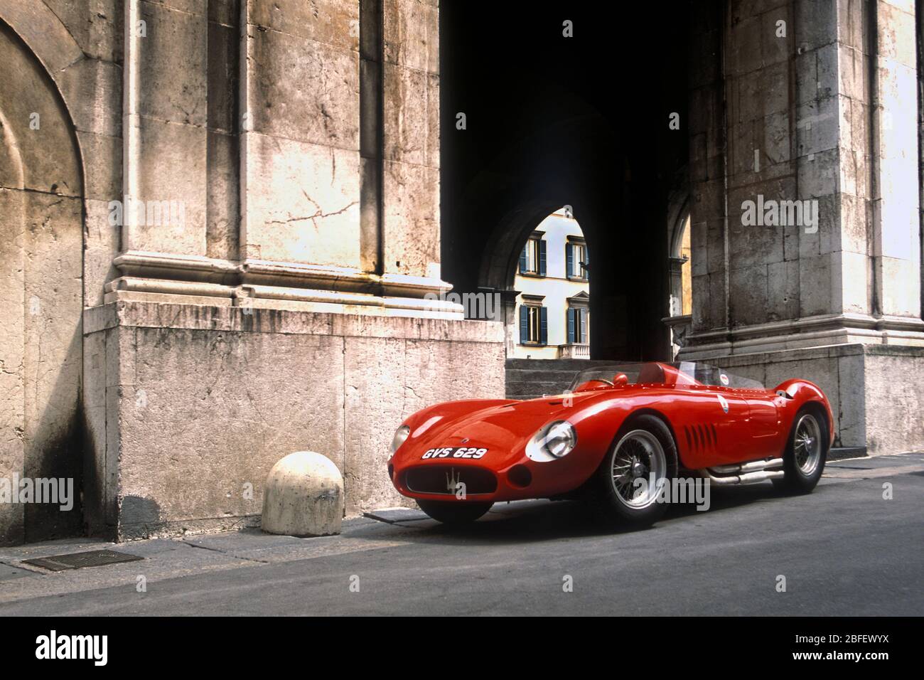 1955 Maserati 300 S participant au Mille Miglia 2001 . Banque D'Images