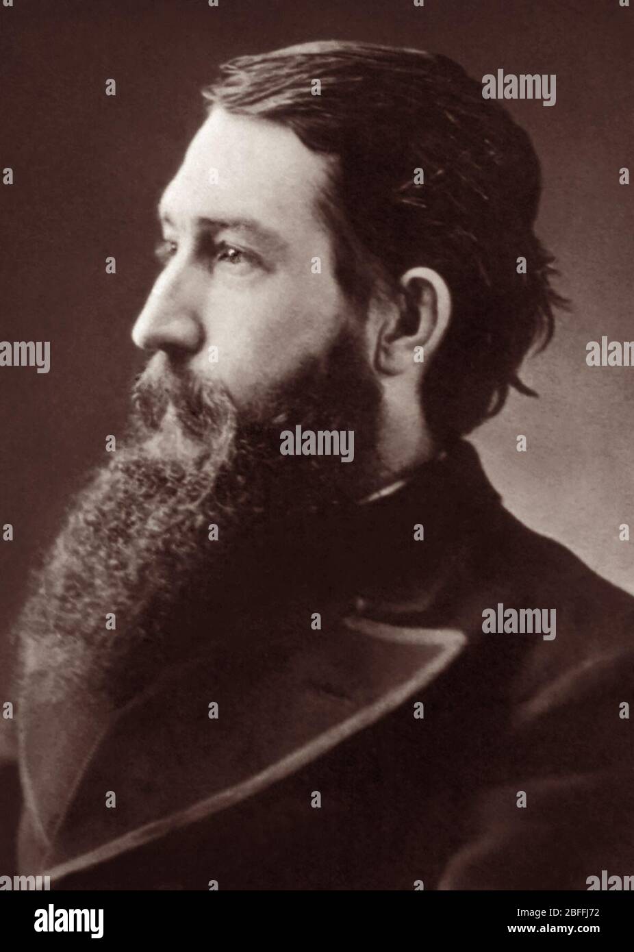 Sidney Clopton Lanier (1842-1881) était un musicien, poète et auteur américain de Macon, Géorgie. De nombreuses écoles, structures et deux lacs sont nommés pour lui, et il est devenu connu dans le Sud comme le 'poète de la Confederacy'. Banque D'Images