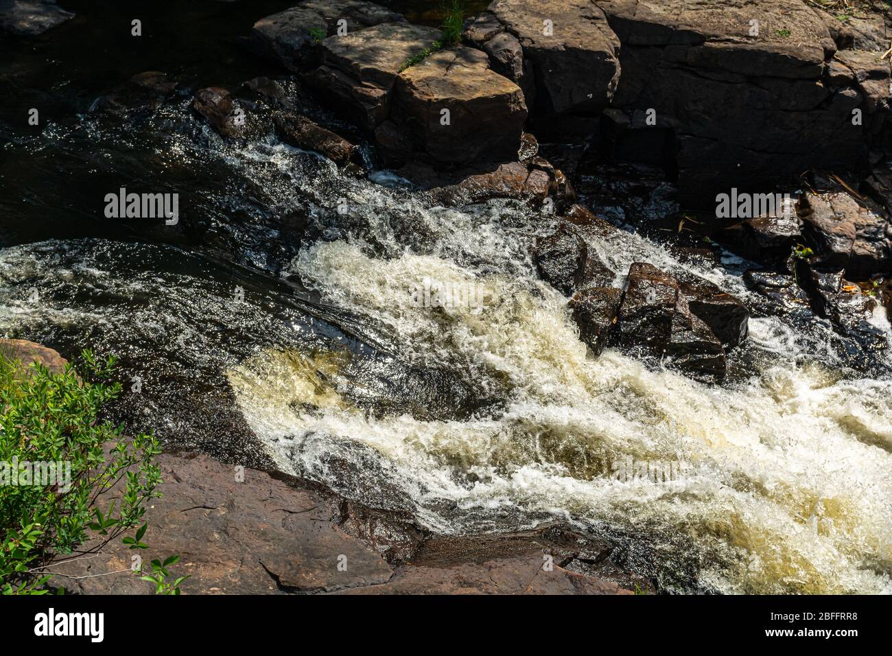 Zone de conservation de Ritchie Falls Minden Hills Algonquin Highlands Ontario Canada Banque D'Images