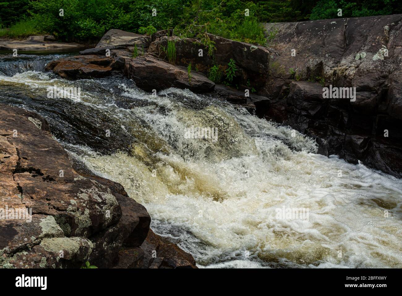 Zone de conservation de Ritchie Falls Minden Hills Algonquin Highlands Ontario Canada Banque D'Images