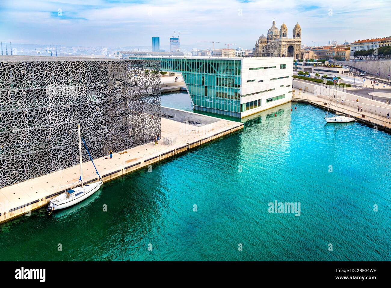 Musée des civilisations européennes et méditerranéennes (Mucem) Marseille, France Banque D'Images