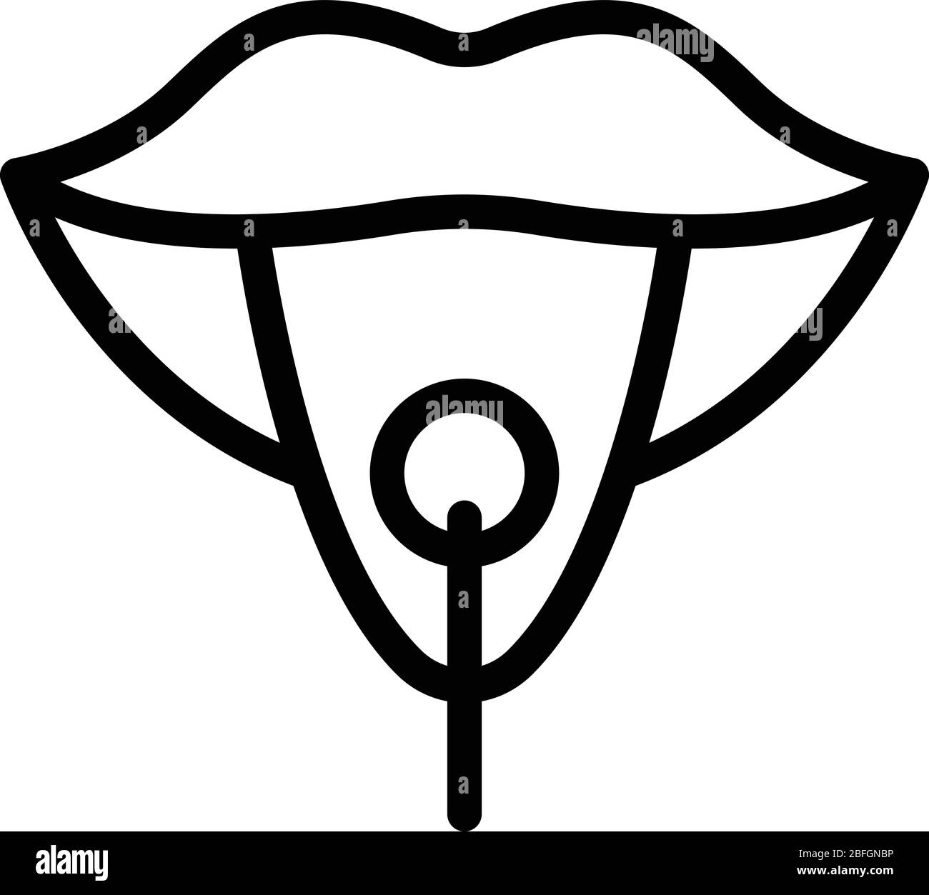 Icône orthophoniste, style de contour Illustration de Vecteur