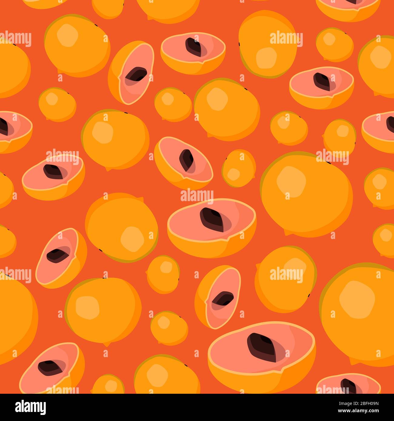 Motif abstrait sans couture tissu texture avec des éléments de fruits abii. Motif vectoriel créatif sans fin en tissu avec formes de petite Pouourie Illustration de Vecteur