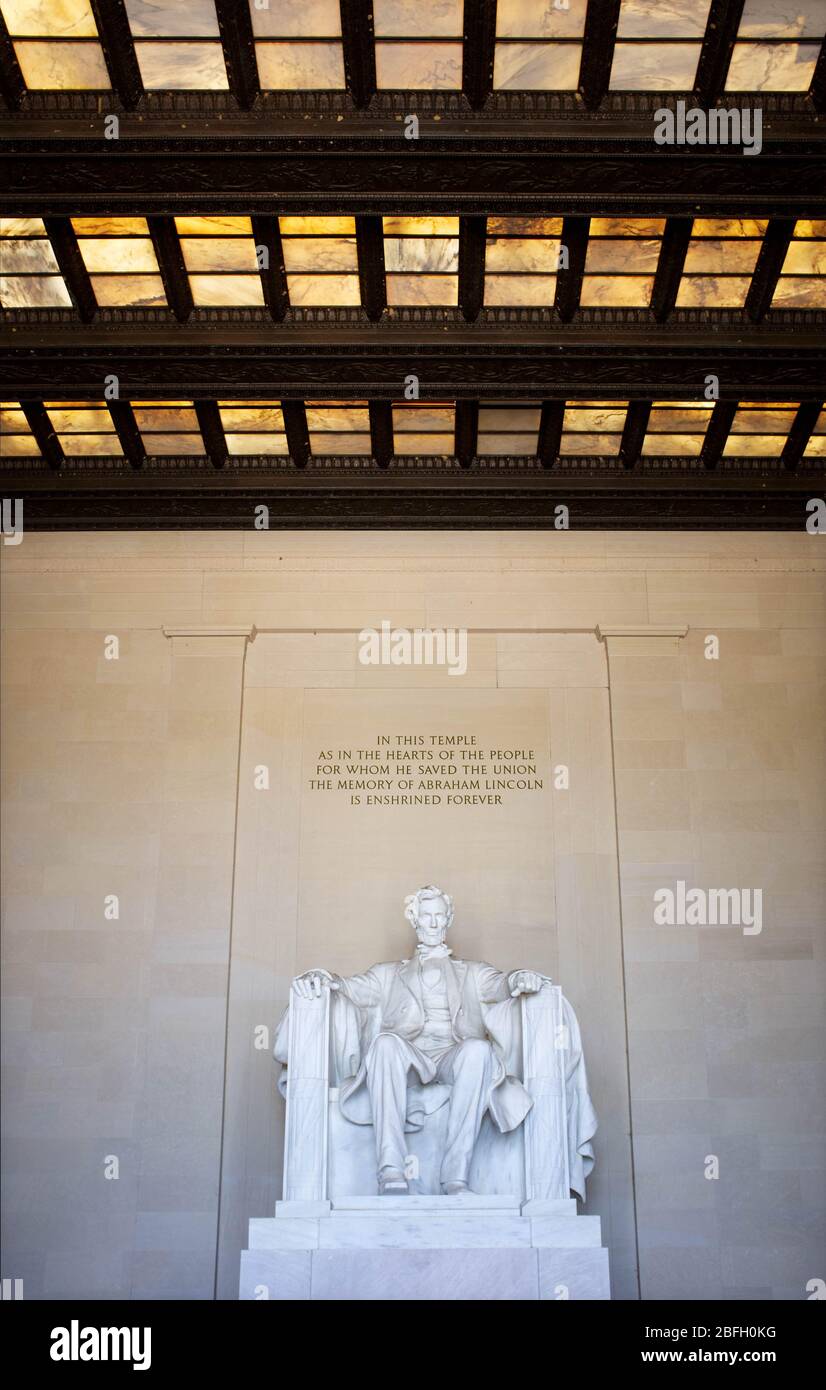 Lincoln Memorial, National Mall, Washington D.C., États-Unis Banque D'Images