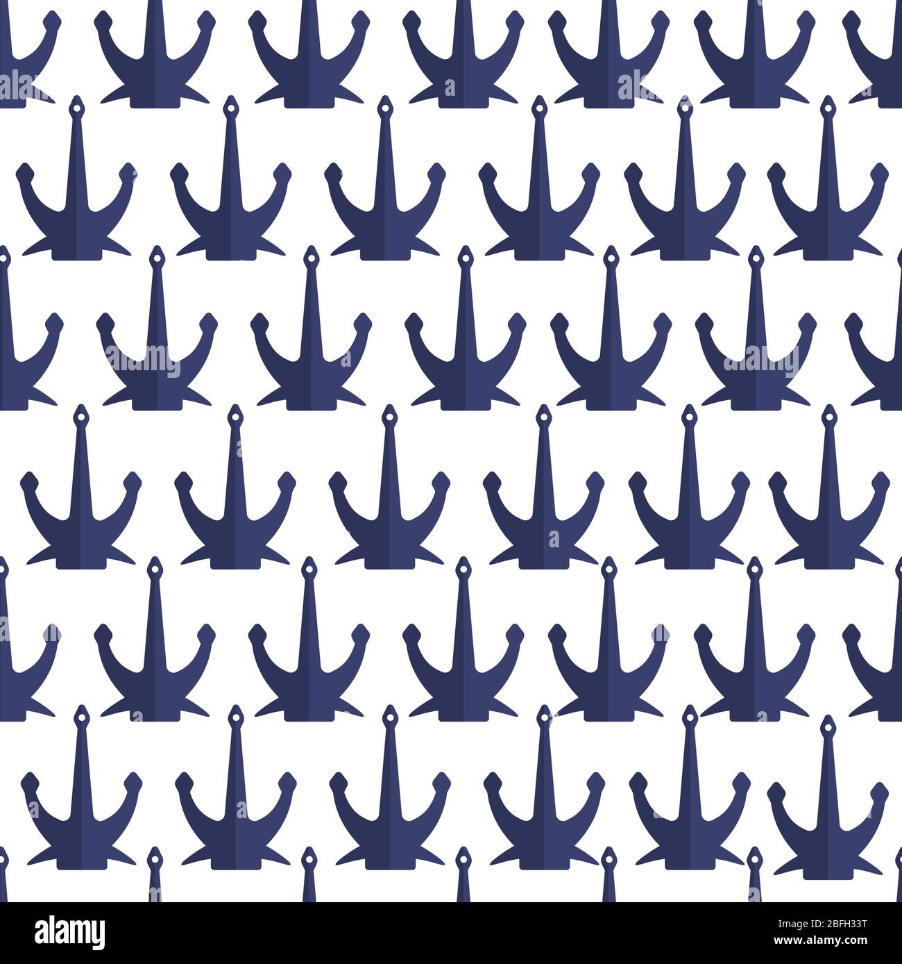 Motif vectoriel transparent pour thème marin ou nautique d'ancre Illustration de Vecteur