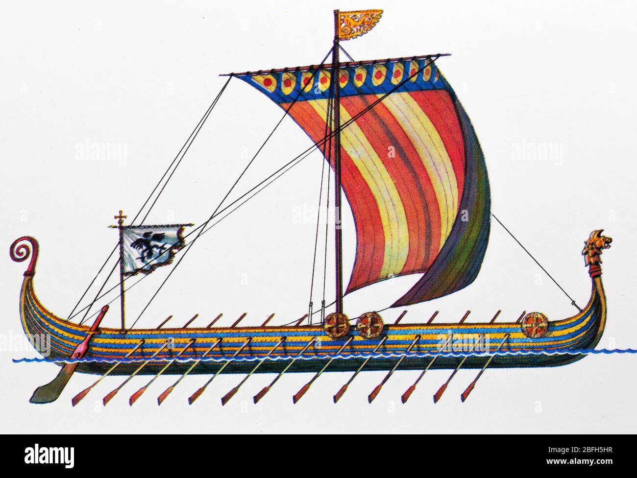 Le bateau à voile de William The Conqueror Banque D'Images