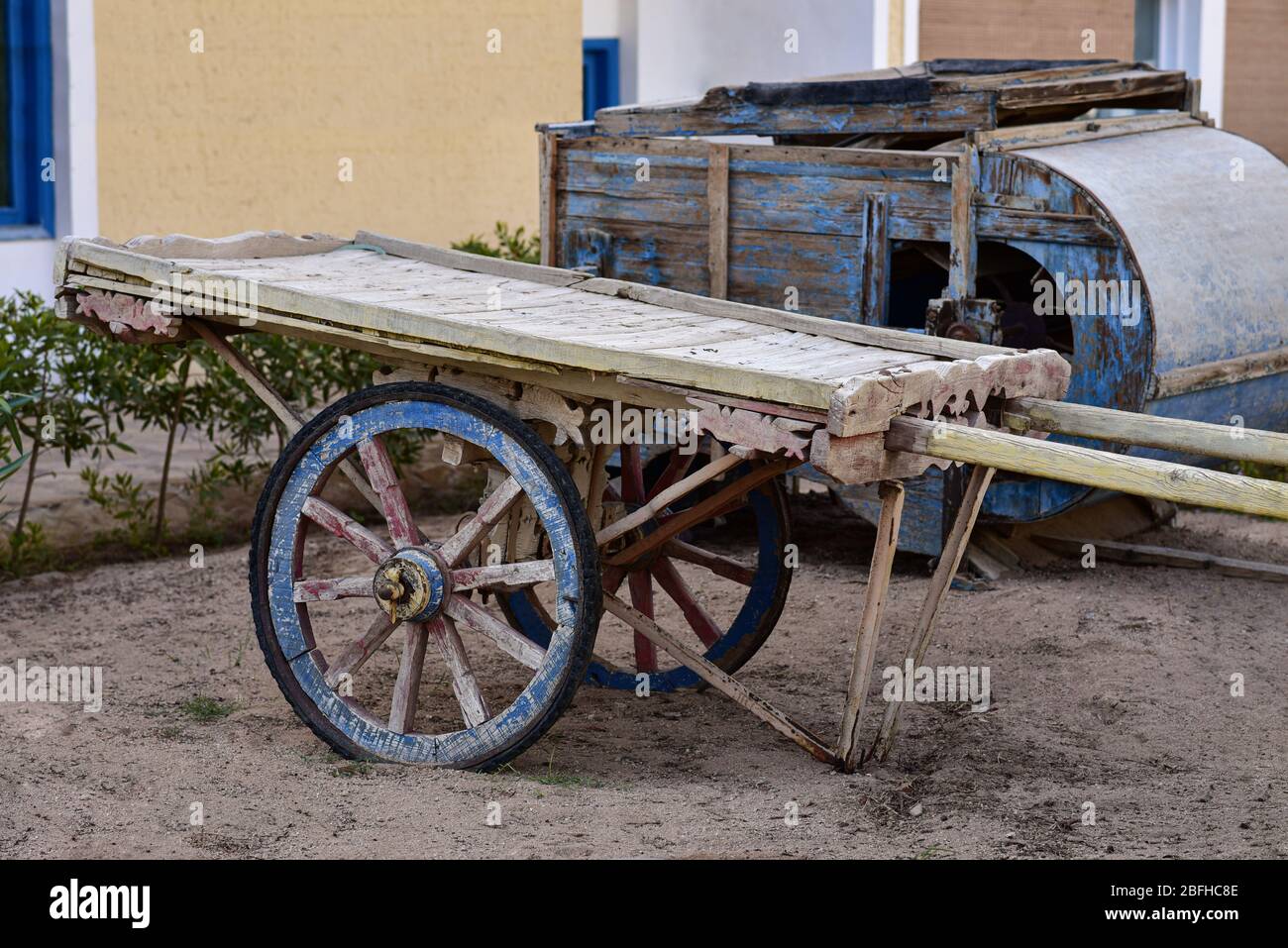 Anciens outils agricoles dans l'agriculture africaine. Banque D'Images