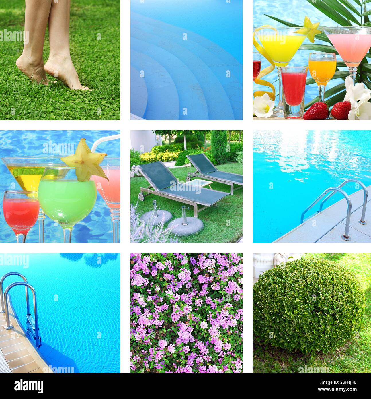 Collage de vacances Banque D'Images