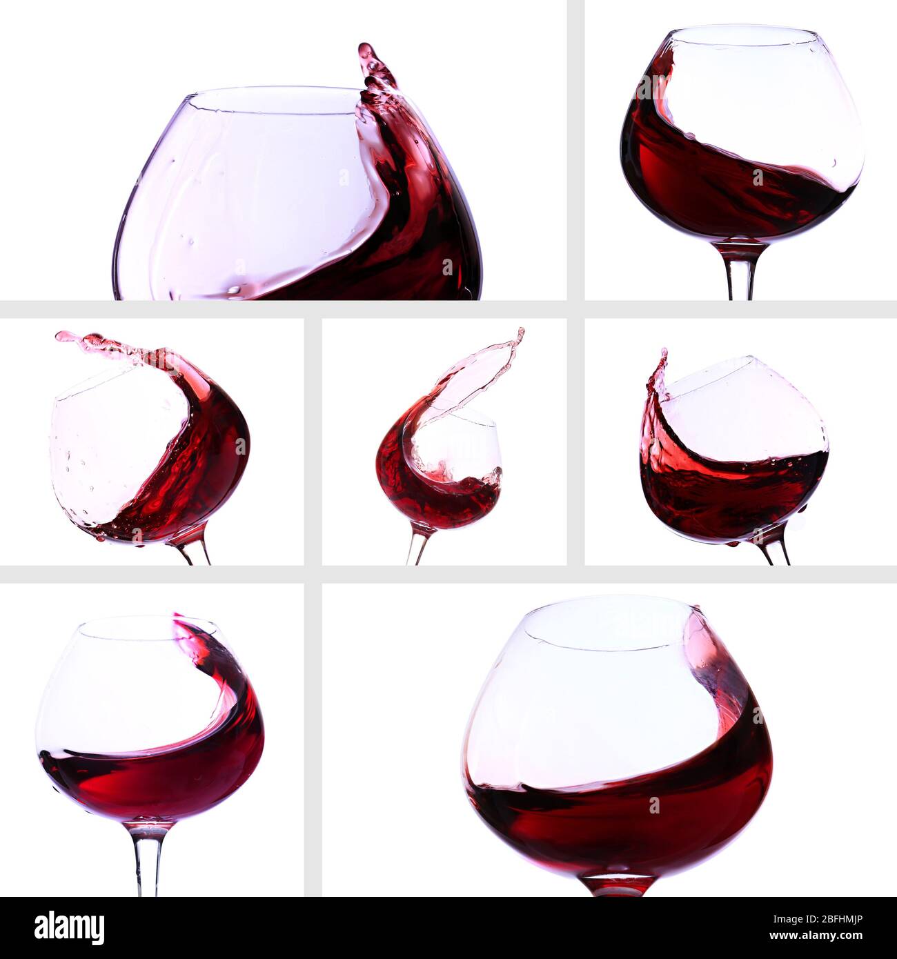 Collage de vin rouge Banque D'Images