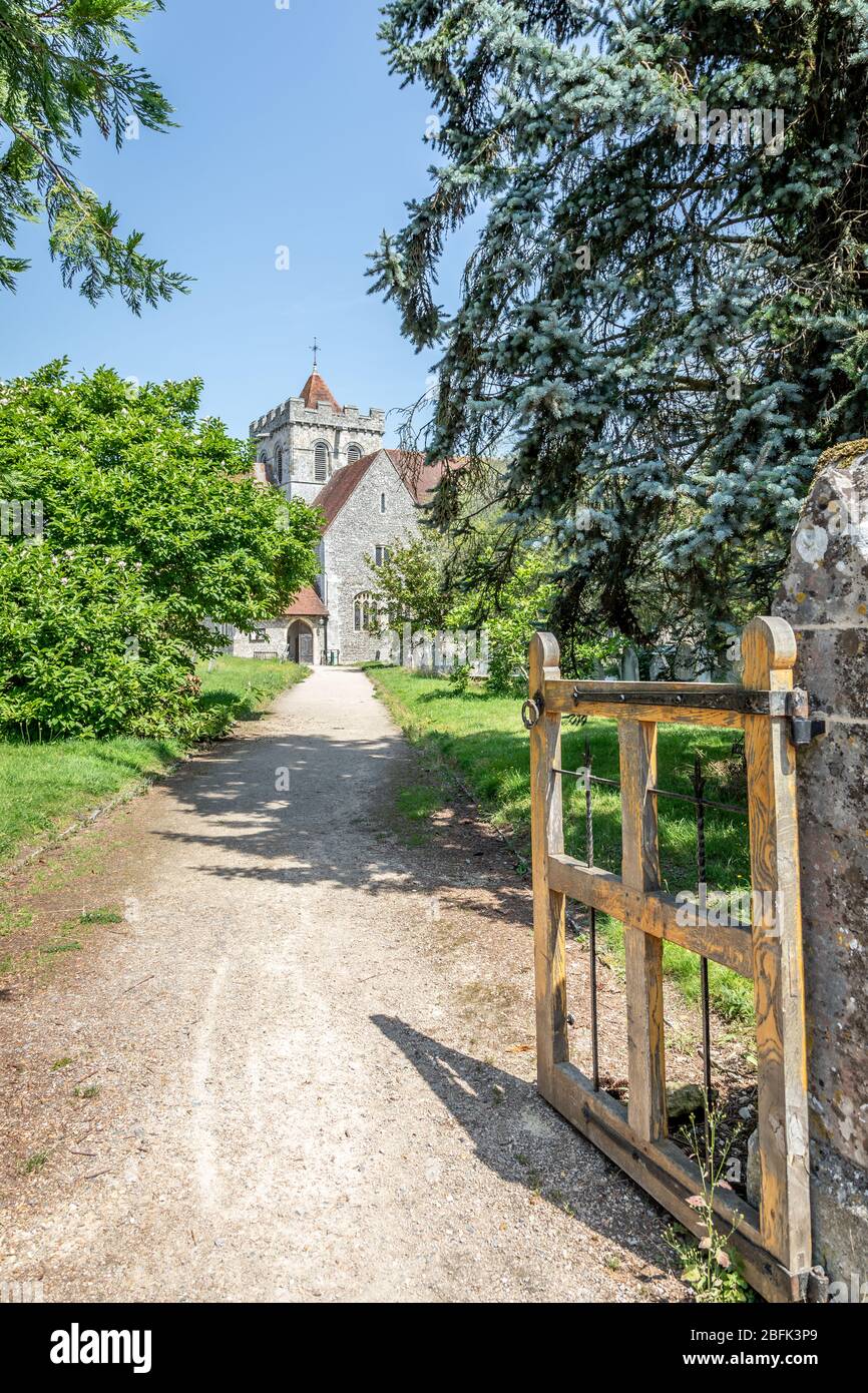 Église du Prieuré de St Mary's et St Blaise, Boxgrove, West Sussex, Angleterre, Royaume-Uni Banque D'Images