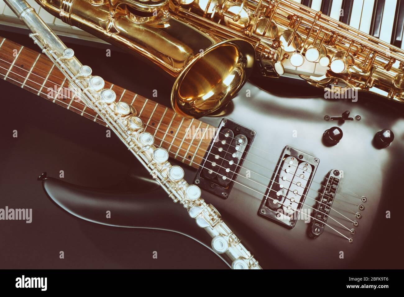 Instruments de musique, proximité Banque D'Images