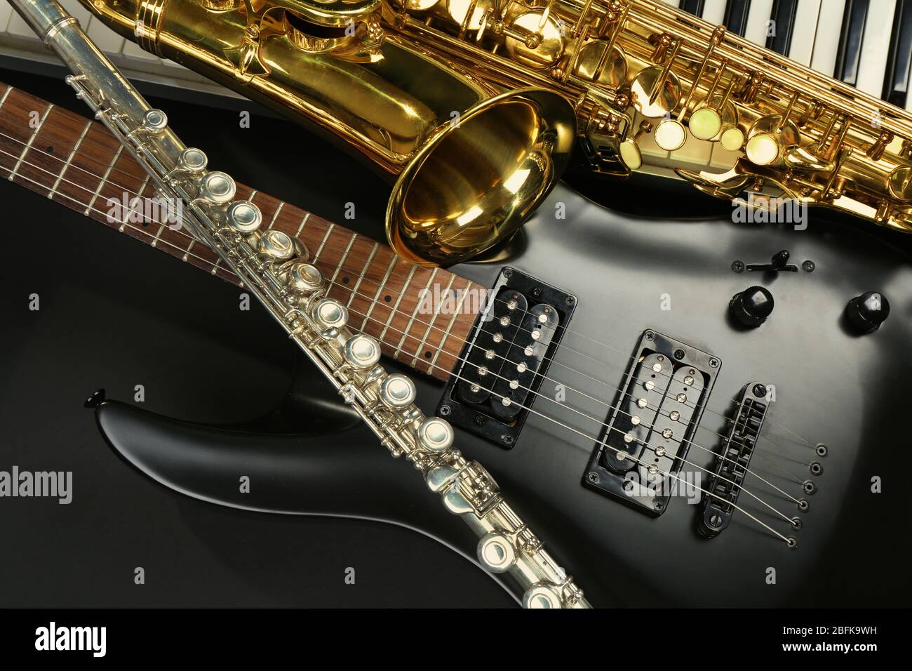 Instruments de musique, proximité Banque D'Images