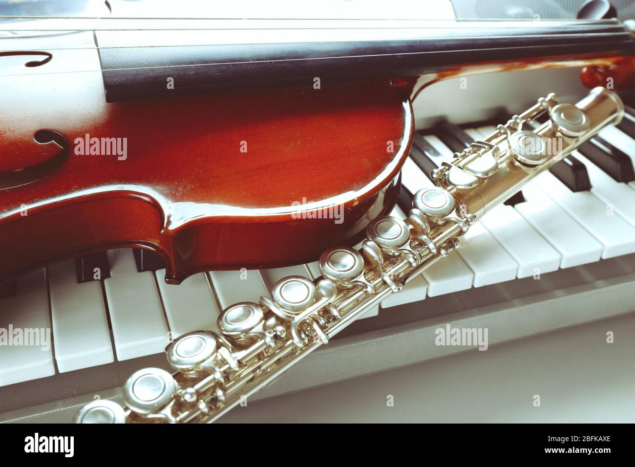 Instruments de musique close up Banque D'Images