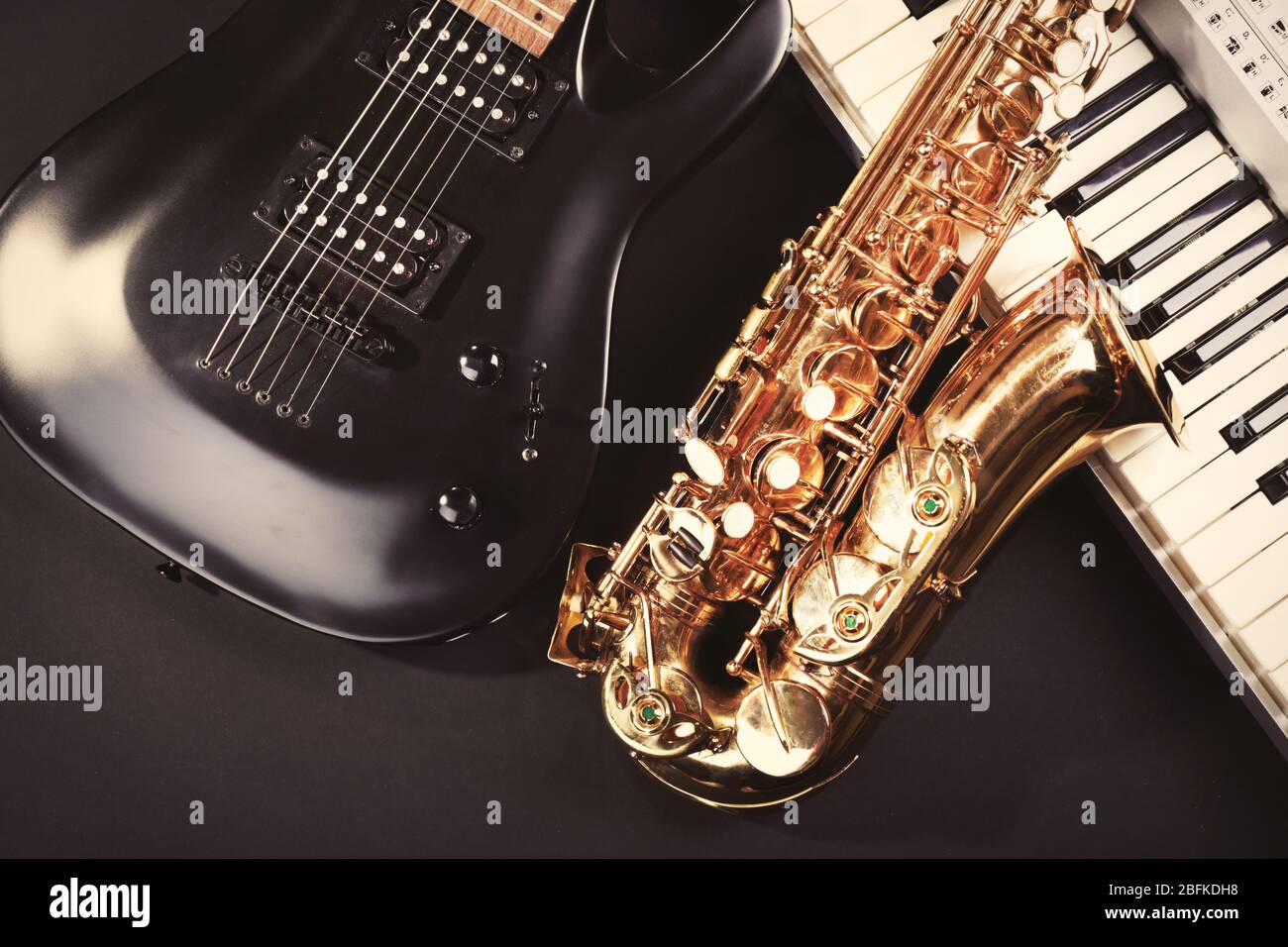 Instruments de musique, proximité Banque D'Images