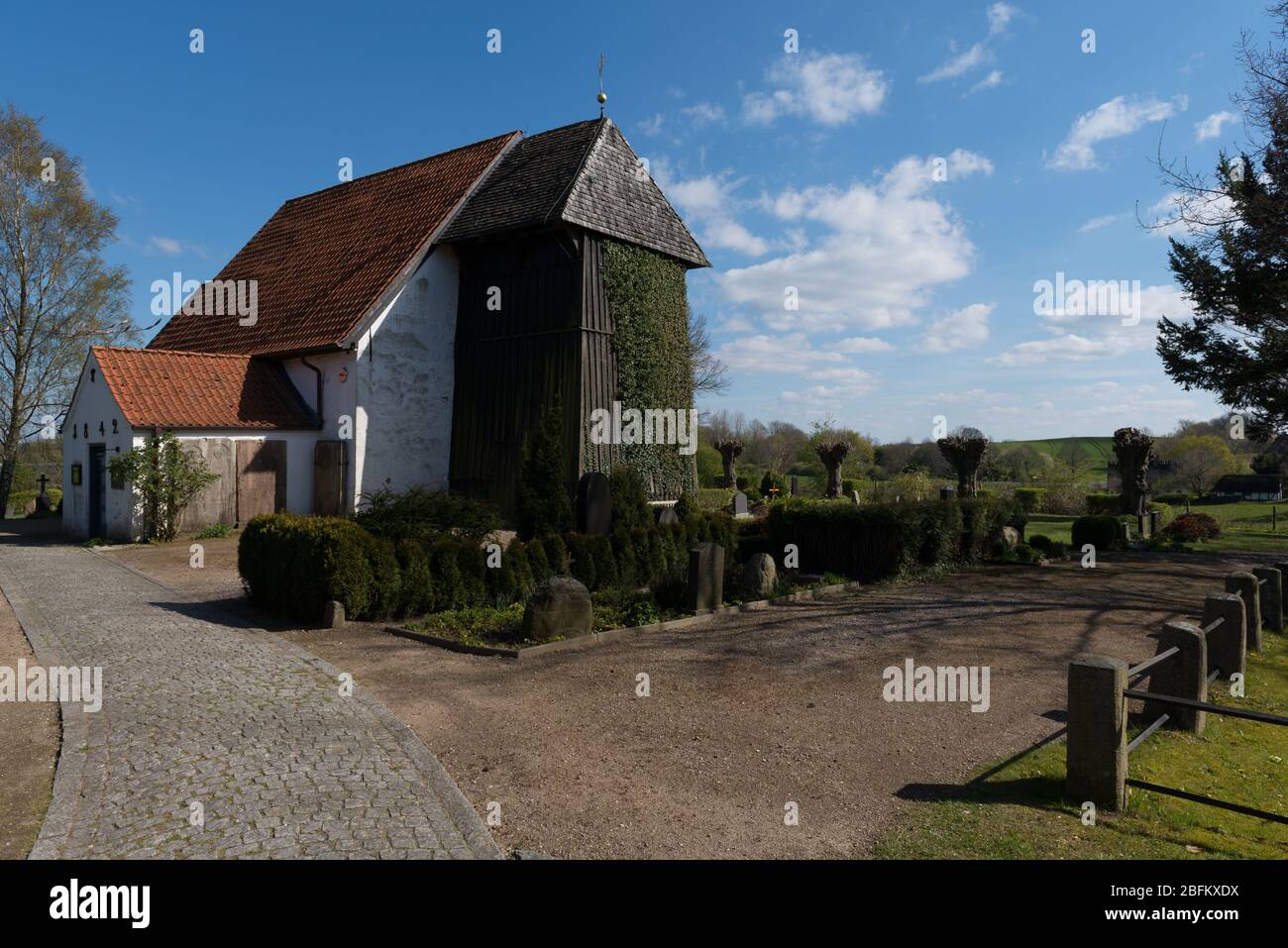 Curch St,-Andreas Kirche à Bordersby, Kreis Schleswg-Flensburg, paysage d'Angeln, Schleswig-Holstein, Allemagne du Nord, Europe centrale Banque D'Images