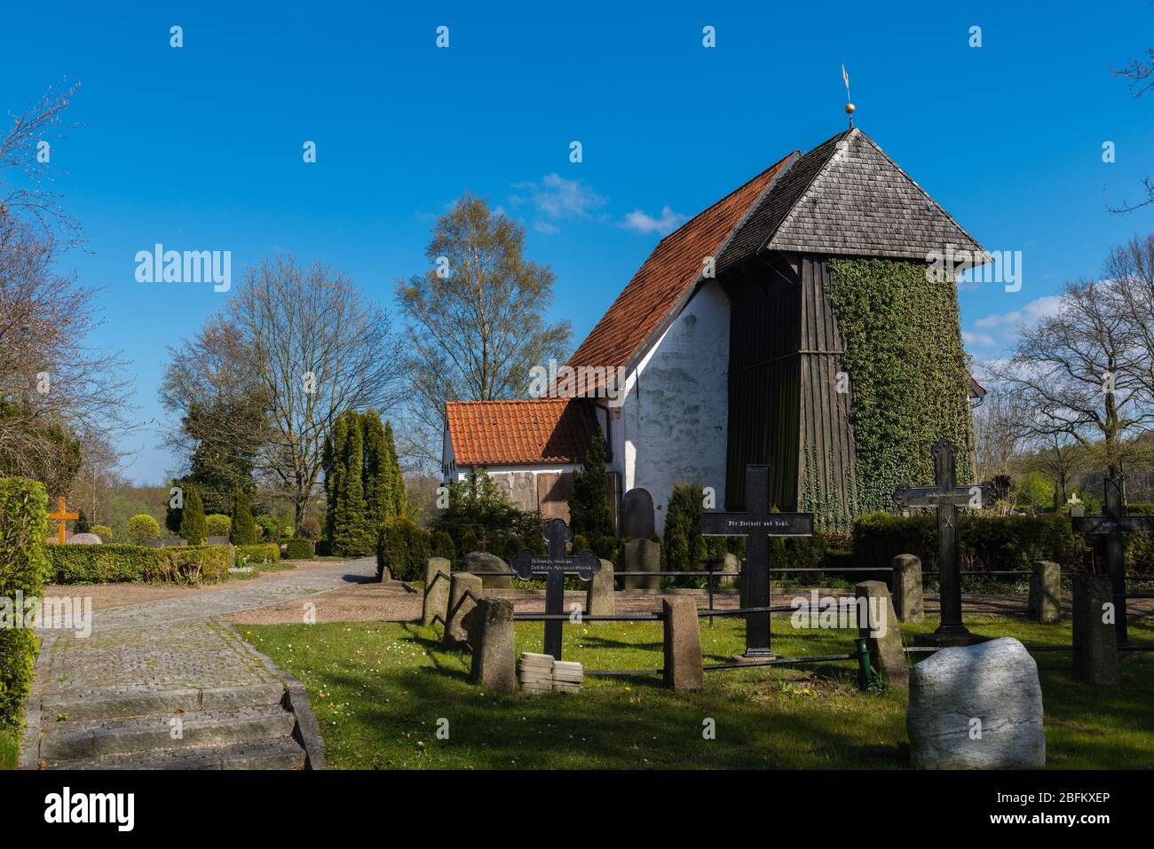 Curch St,-Andreas Kirche à Bordersby, Kreis Schleswg-Flensburg, paysage d'Angeln, Schleswig-Holstein, Allemagne du Nord, Europe centrale Banque D'Images