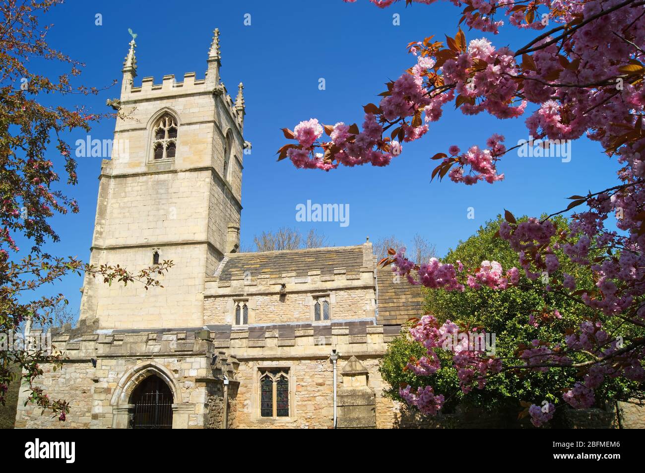 Royaume-Uni, Yorkshire du Sud, Doncaster, High Melton, Église St James Banque D'Images