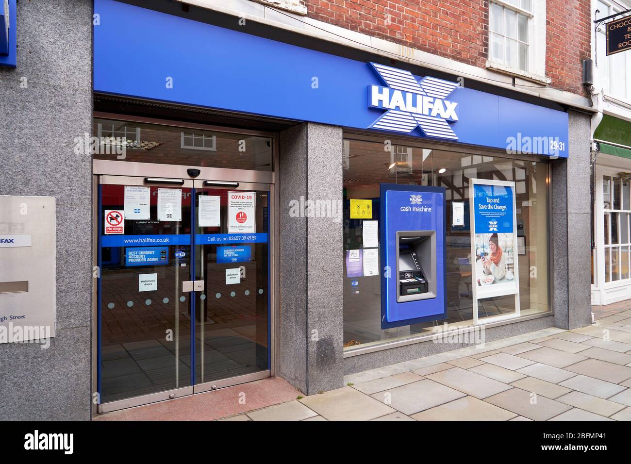 Succursale de la société de construction de banques de Halifax Banque D'Images