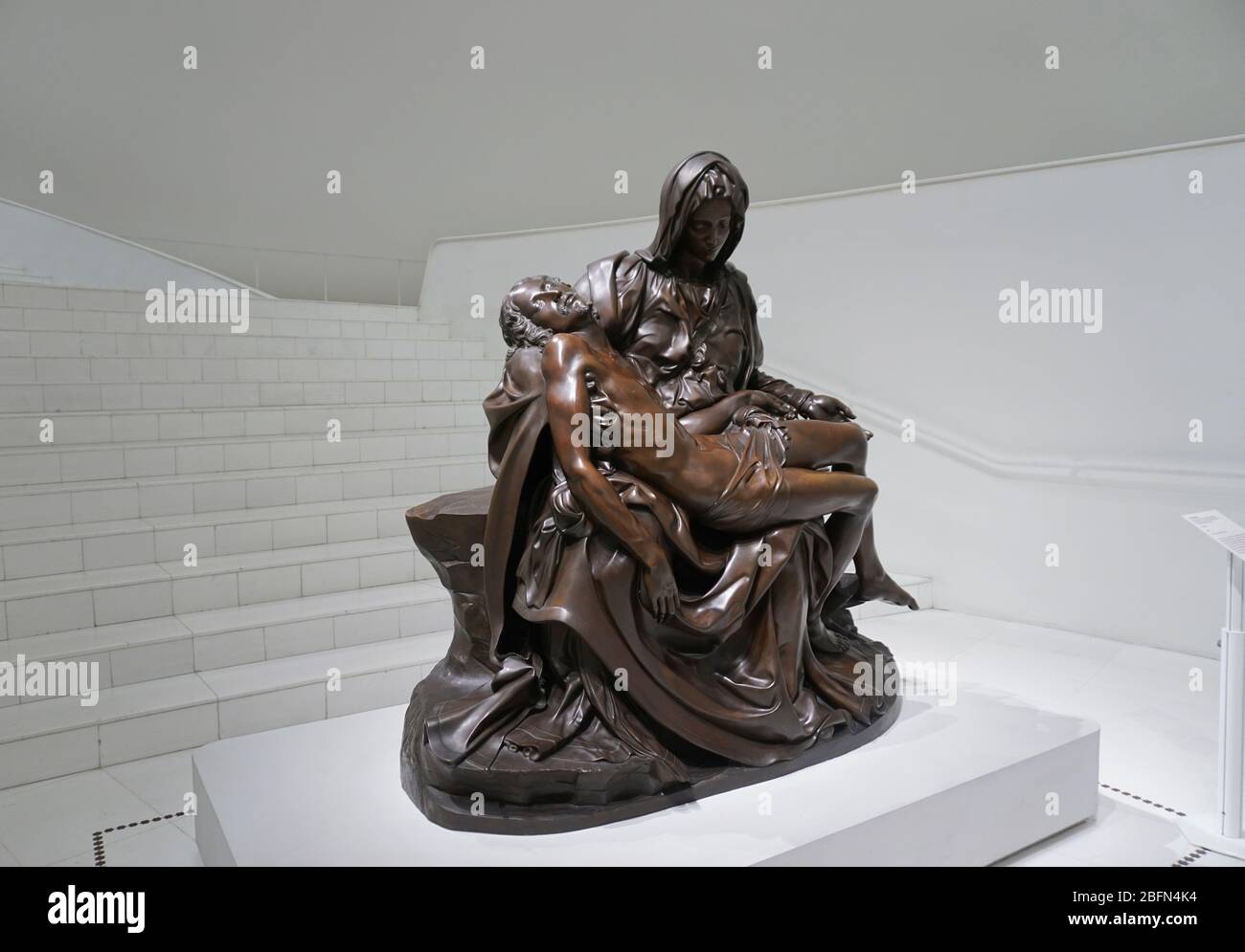 Le musée de la Pieta (la Piedad) Soumaya (Museo Soumaya) de Michel-Ange Buonarroti, à Mexico, au Mexique Banque D'Images