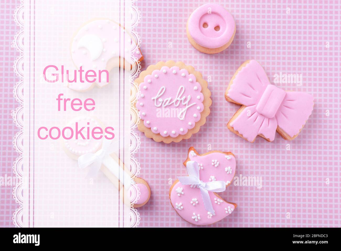 Concept de cookies sans gluten Banque D'Images