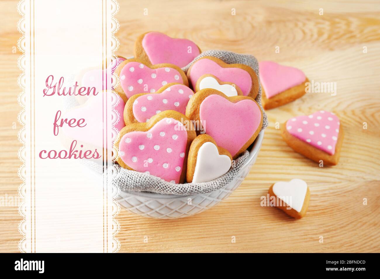 Concept de cookies sans gluten Banque D'Images