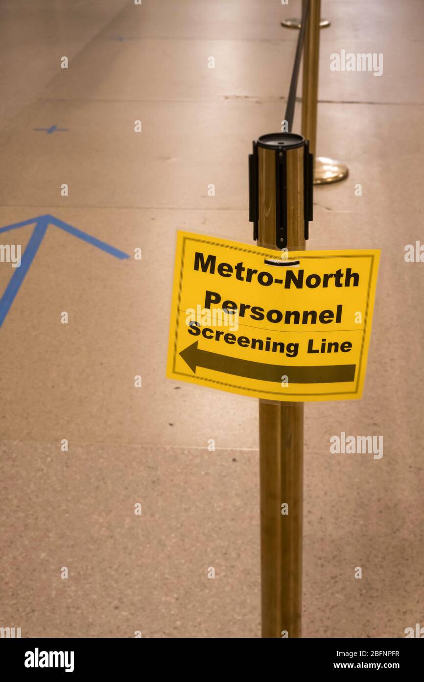 Grand Central est vide en raison de la pandémie COVID-19, avril 2020, New York City, États-Unis Banque D'Images