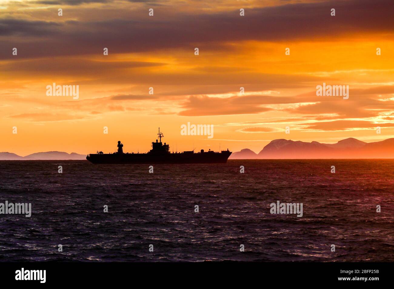 L'ancien combattant USS Mount Whitney l'une des deux deux Blue Ridge-classe commande amphibie navires exploités par l'United States Navy Banque D'Images