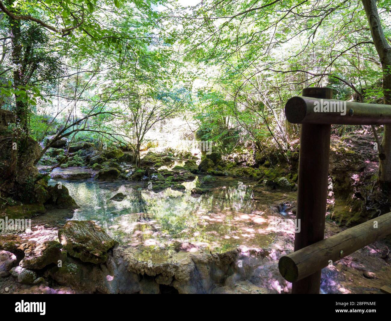 Río Urederra. Navarre. España Banque D'Images