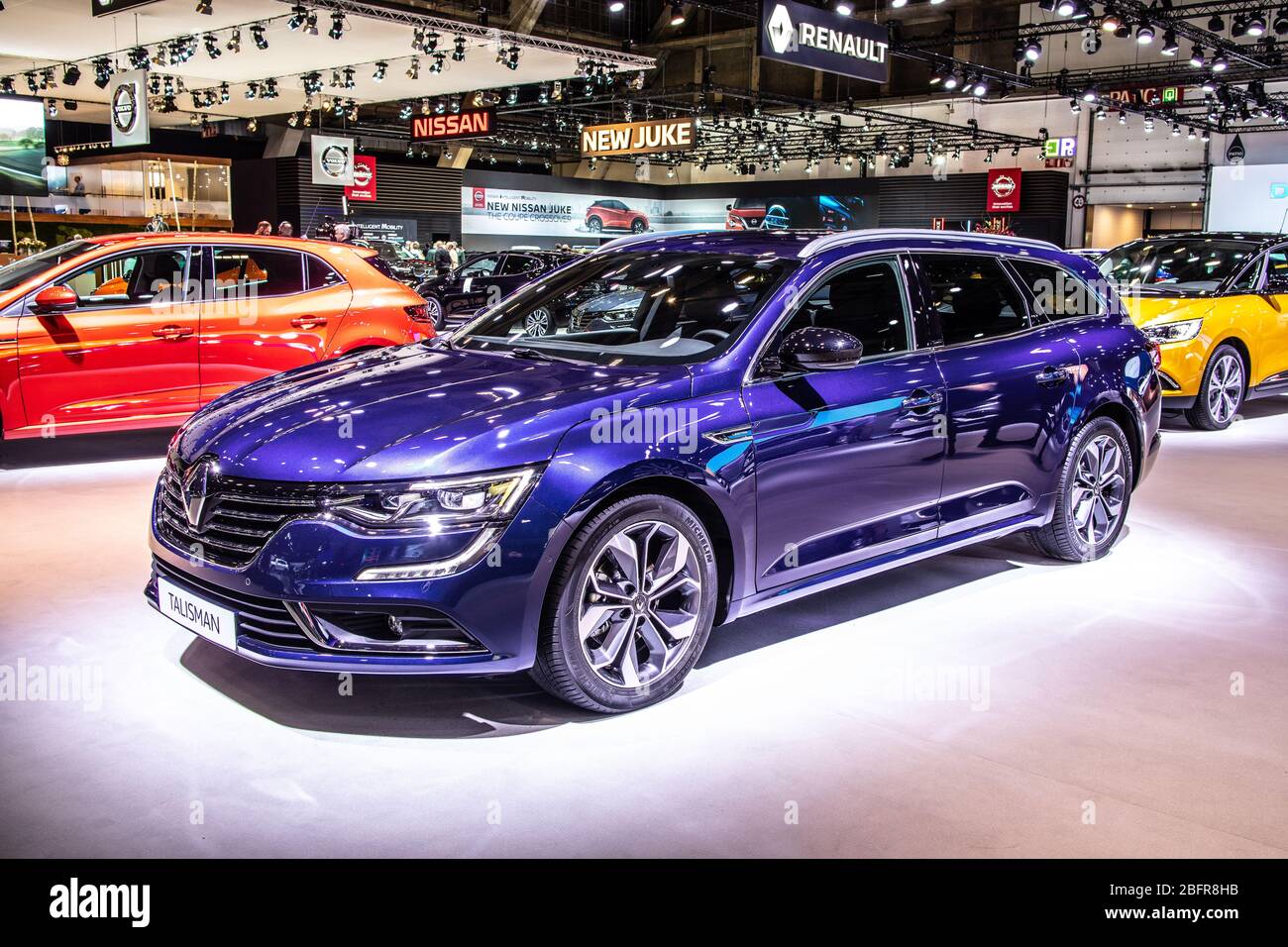 Bruxelles, Belgique, janvier 2020 Renault Talisman Grandtour au Brussels Motor Show, produit par le constructeur automobile multinational français Renault Banque D'Images