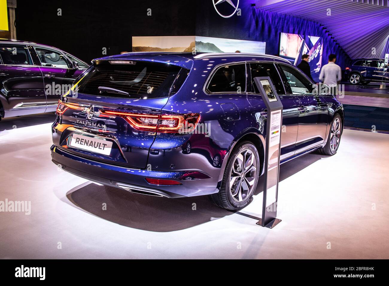 Bruxelles, Belgique, janvier 2020 Renault Talisman Grandtour au Brussels Motor Show, produit par le constructeur automobile multinational français Renault Banque D'Images