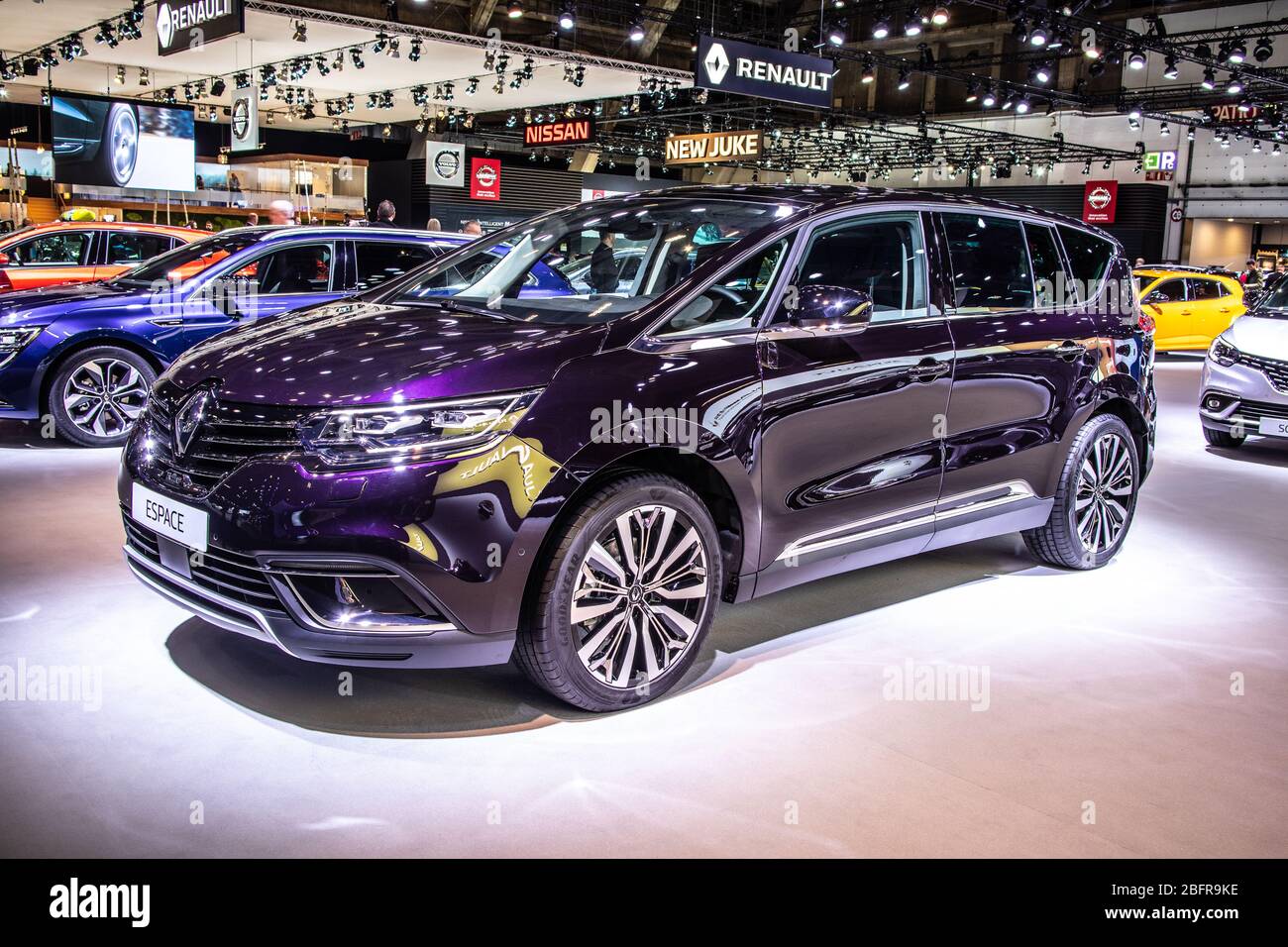 Bruxelles, Belgique, Jan 2020 Renault espace V, Brussels Motor Show, cinquième génération, CMF-CD Platform, voiture de luxe de taille moyenne fabriquée par Renault Banque D'Images