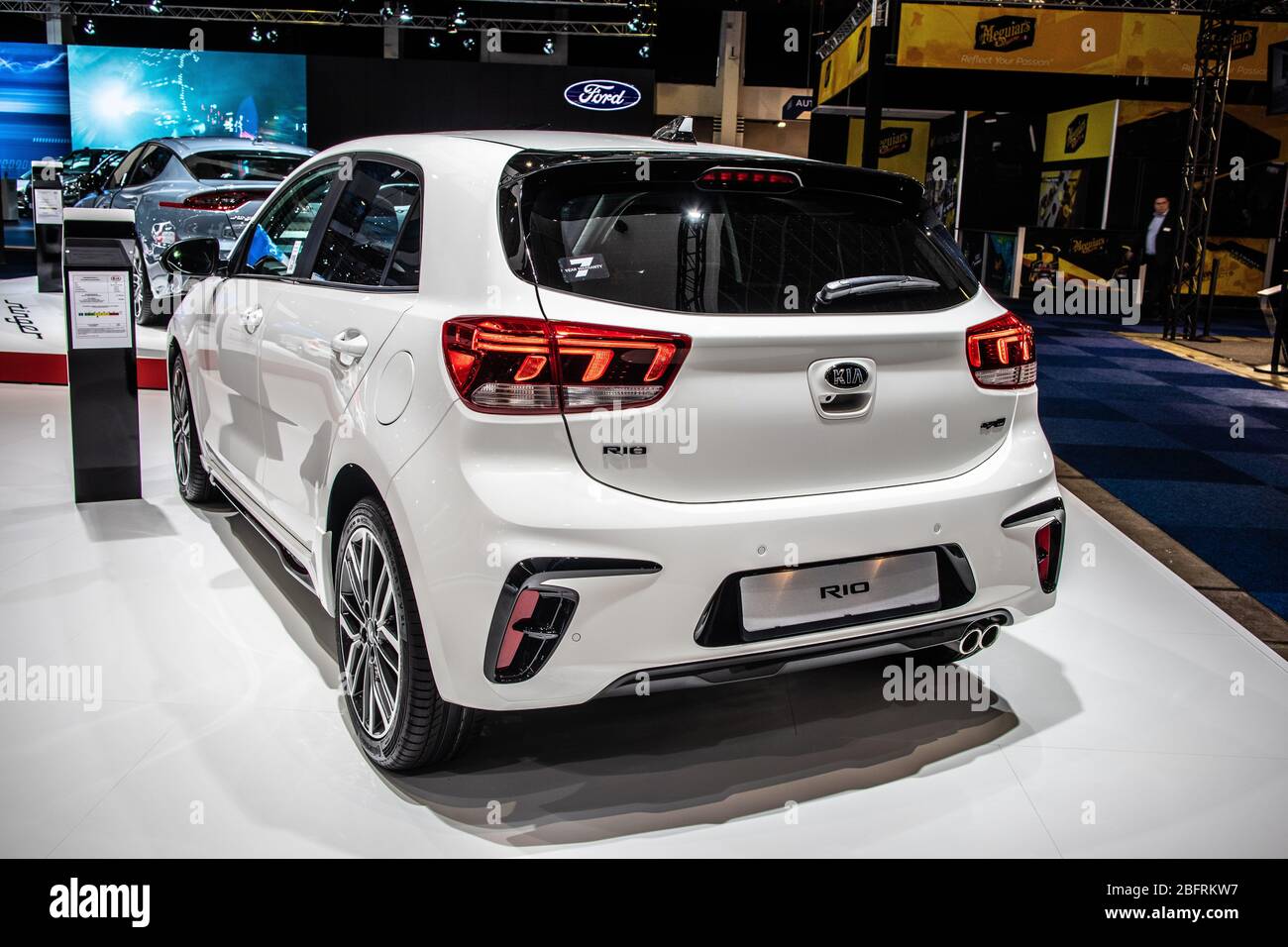 Voiture Rio Bruxelles, Belgique, Mars 2020 Kia Rio GT Line, Brussels Motor Show ...