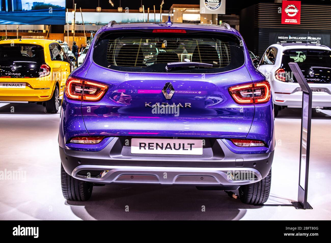 Bruxelles, Belgique, Jan 09, 2020: Renault Kadhar au salon de l'automobile de Bruxelles, SUV produit par Renault, constructeur automobile multinational français Banque D'Images