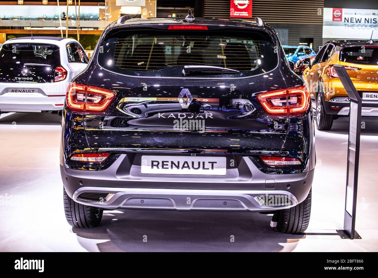 Bruxelles, Belgique, Jan 09, 2020: Renault Kadhar au salon de l'automobile de Bruxelles, SUV produit par Renault, constructeur automobile multinational français Banque D'Images
