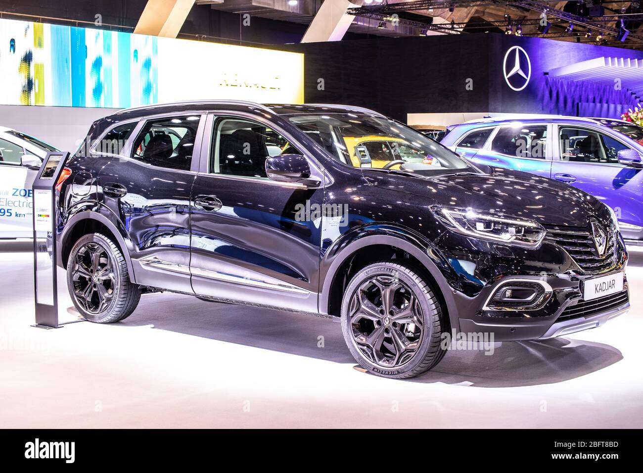 Bruxelles, Belgique, Jan 09, 2020: Renault Kadhar au salon de l'automobile de Bruxelles, SUV produit par Renault, constructeur automobile multinational français Banque D'Images