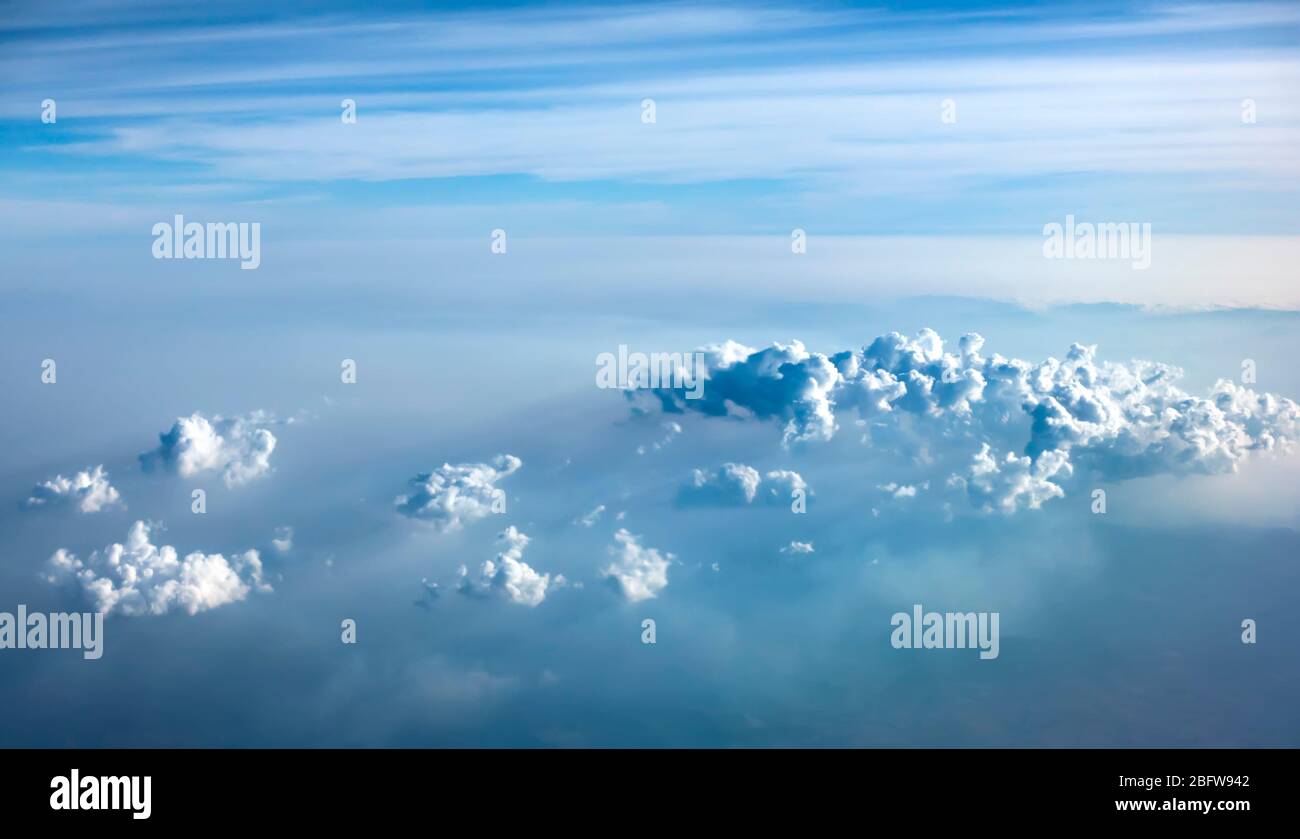 Les nuages d'en haut Banque D'Images