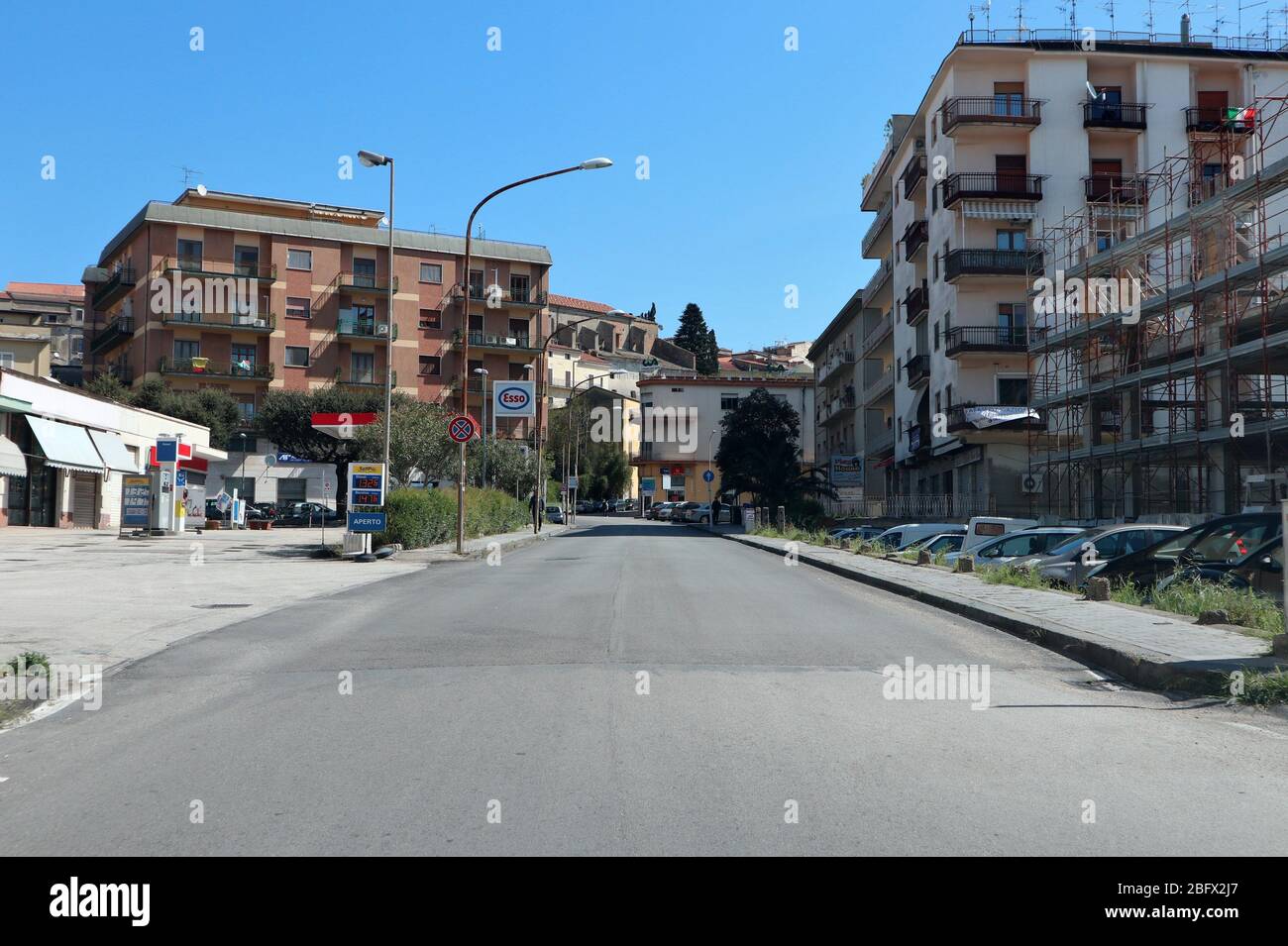 Benevento - via delle poste durante la quarantena Banque D'Images