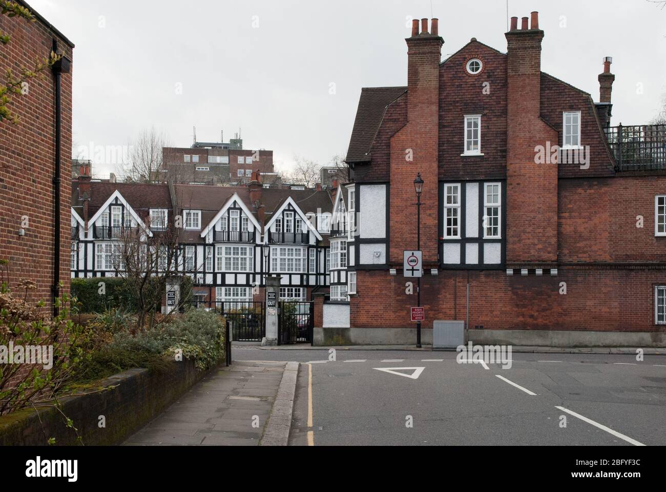 Queens Elm Square, Londres, SW3 Banque D'Images