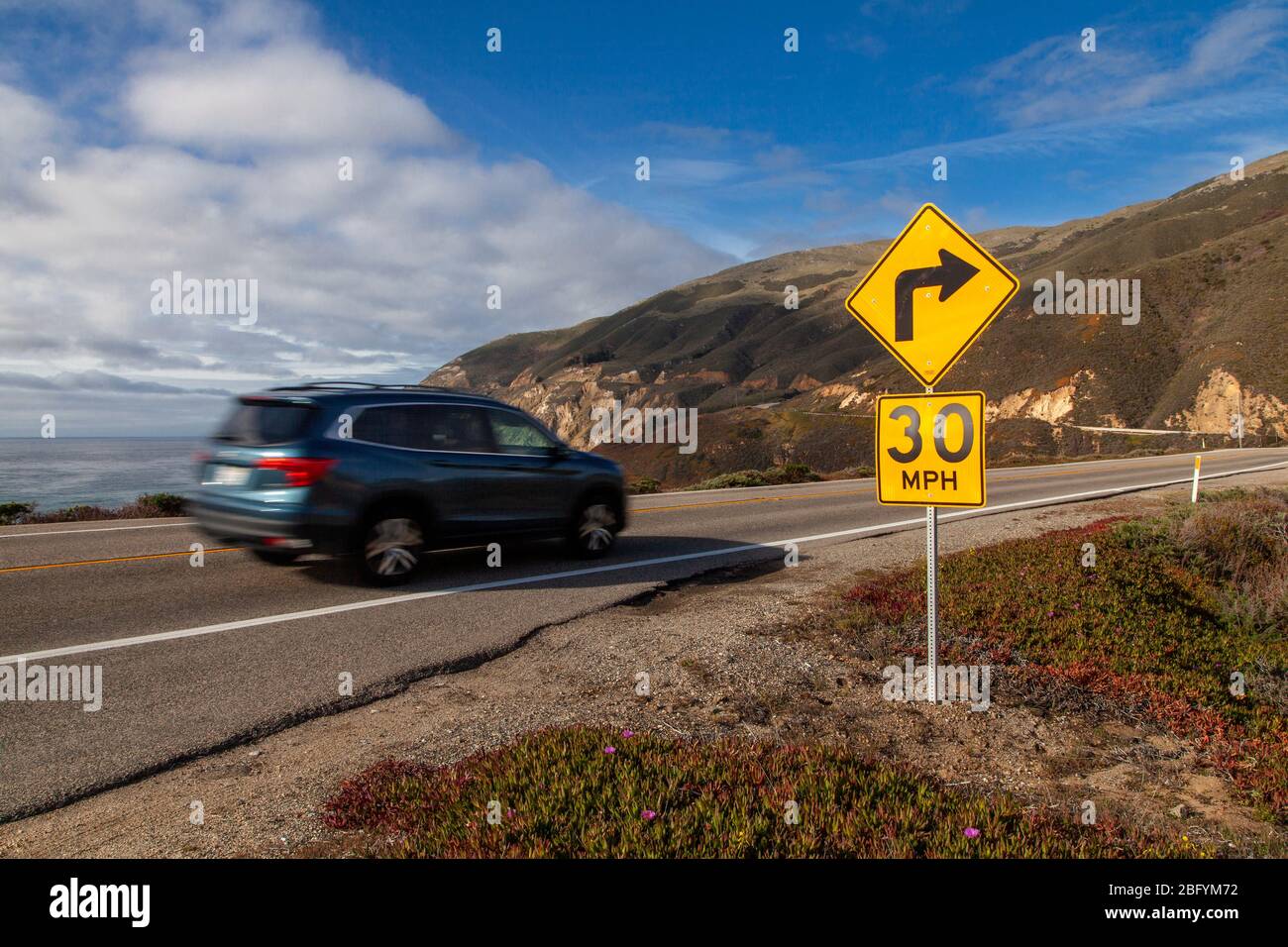 State route 1, Big sur, Californie États-Unis Banque D'Images