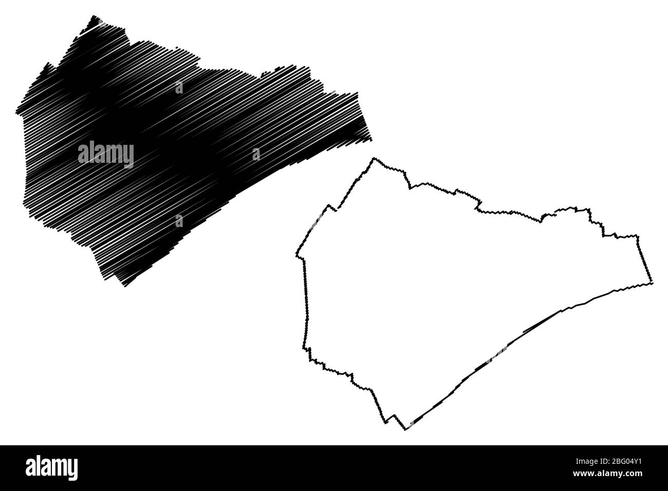 Argenteuil City (République française, France) illustration vectorielle cartographique, esquisse de griffonnage carte de la ville d'Argenteuil Illustration de Vecteur