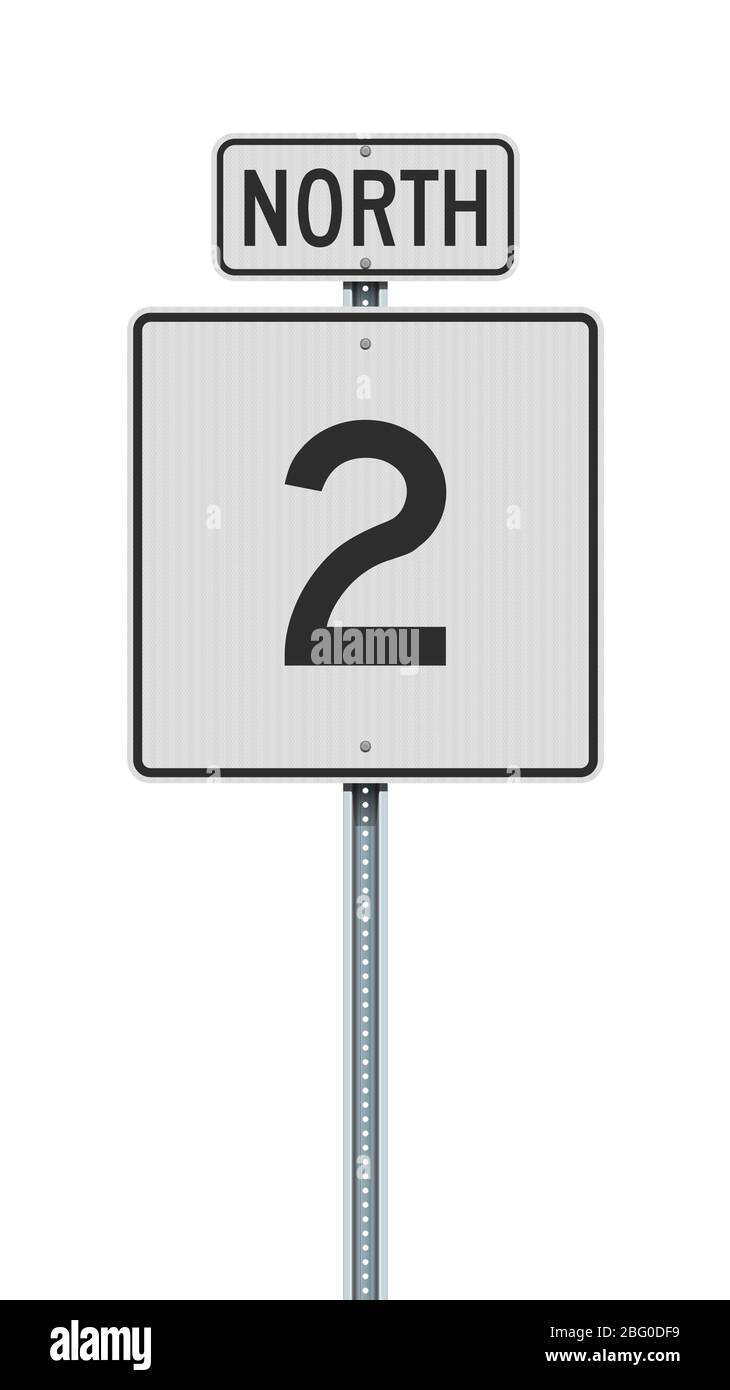Illustration vectorielle du panneau de la route de l'autoroute de l'État du Massachusetts sur un poste métallique Illustration de Vecteur