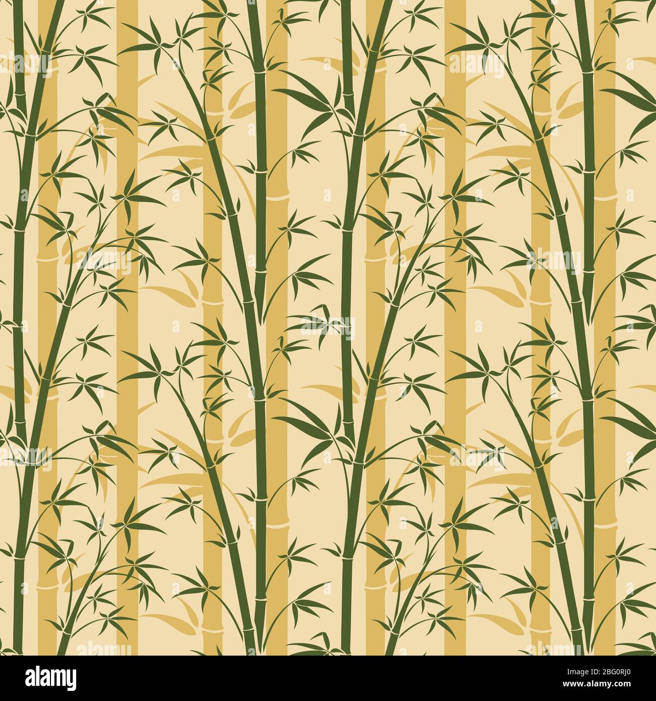 Arrière-plan transparent vectoriel en bambou. Motif de plante de bambou avec illustration de feuille Illustration de Vecteur