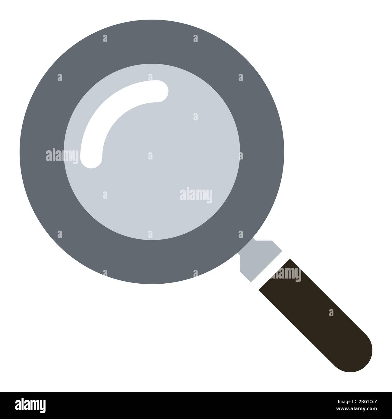 icône vectorielle de loupe de base - symbole de recherche Illustration de Vecteur
