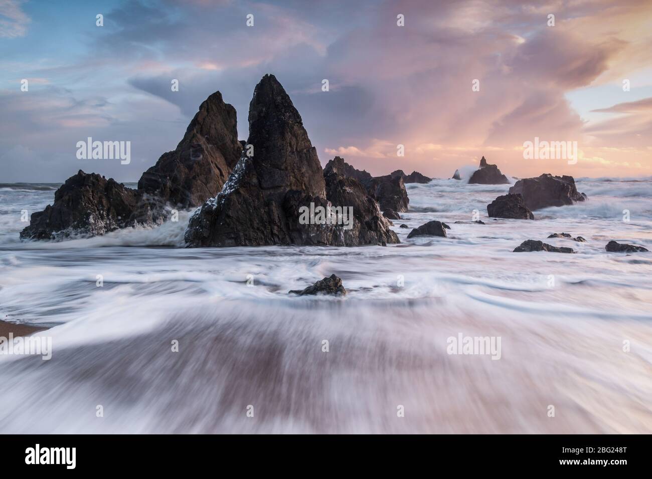 Kilfarrasy Beach Copper Coast Waterford Irlande Banque D'Images