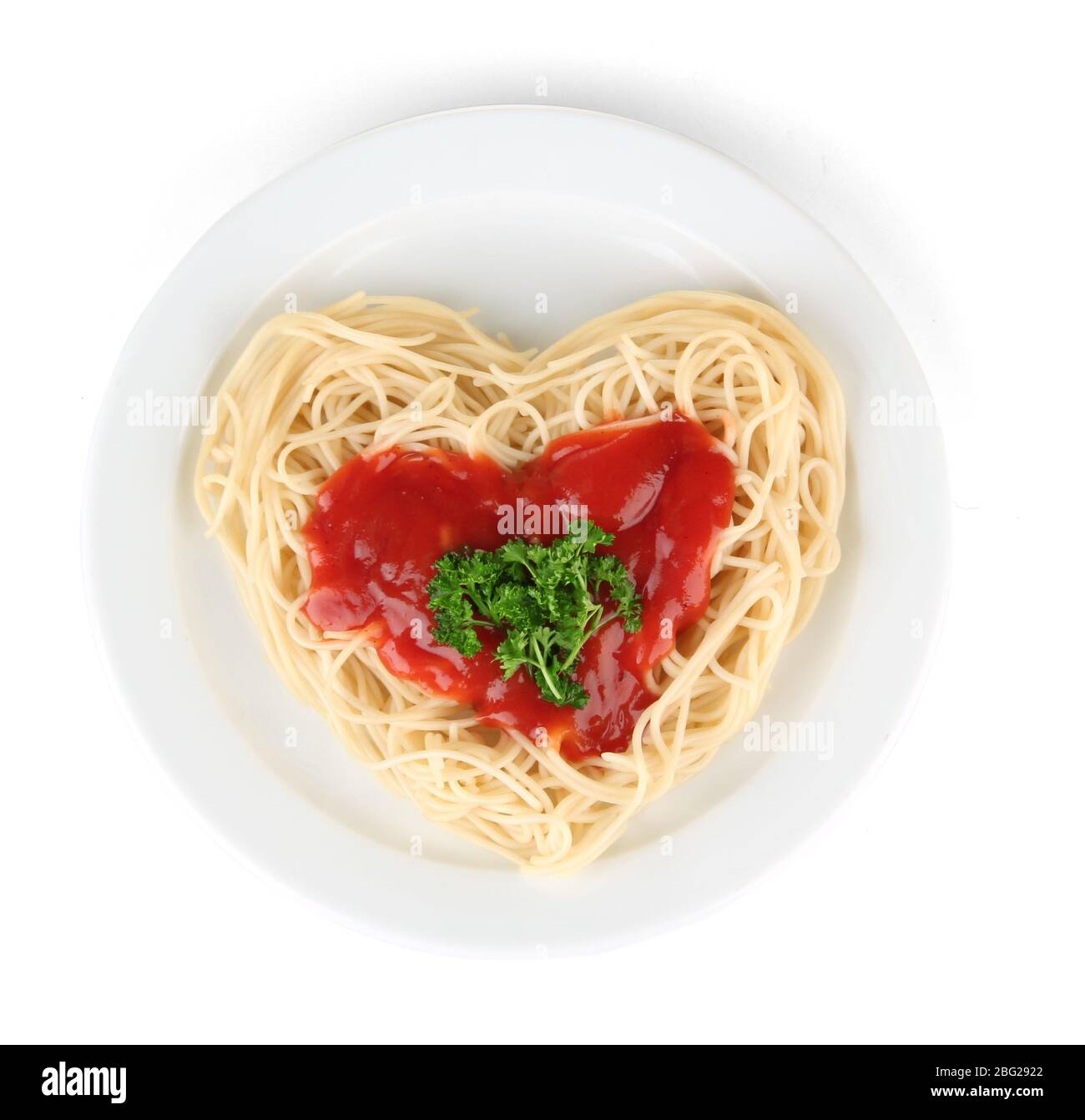 Pâtes de forme de coeur photo stock. Image du italien, amour