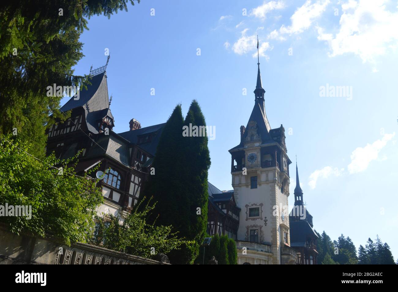 Château de Peles. Sinaia Banque D'Images