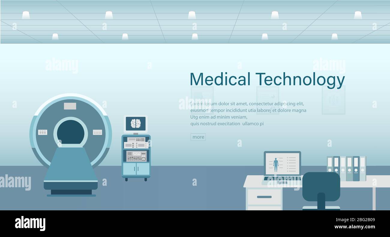 Bannière médicale avec illustration vectorielle de concept de technologie médicale Illustration de Vecteur